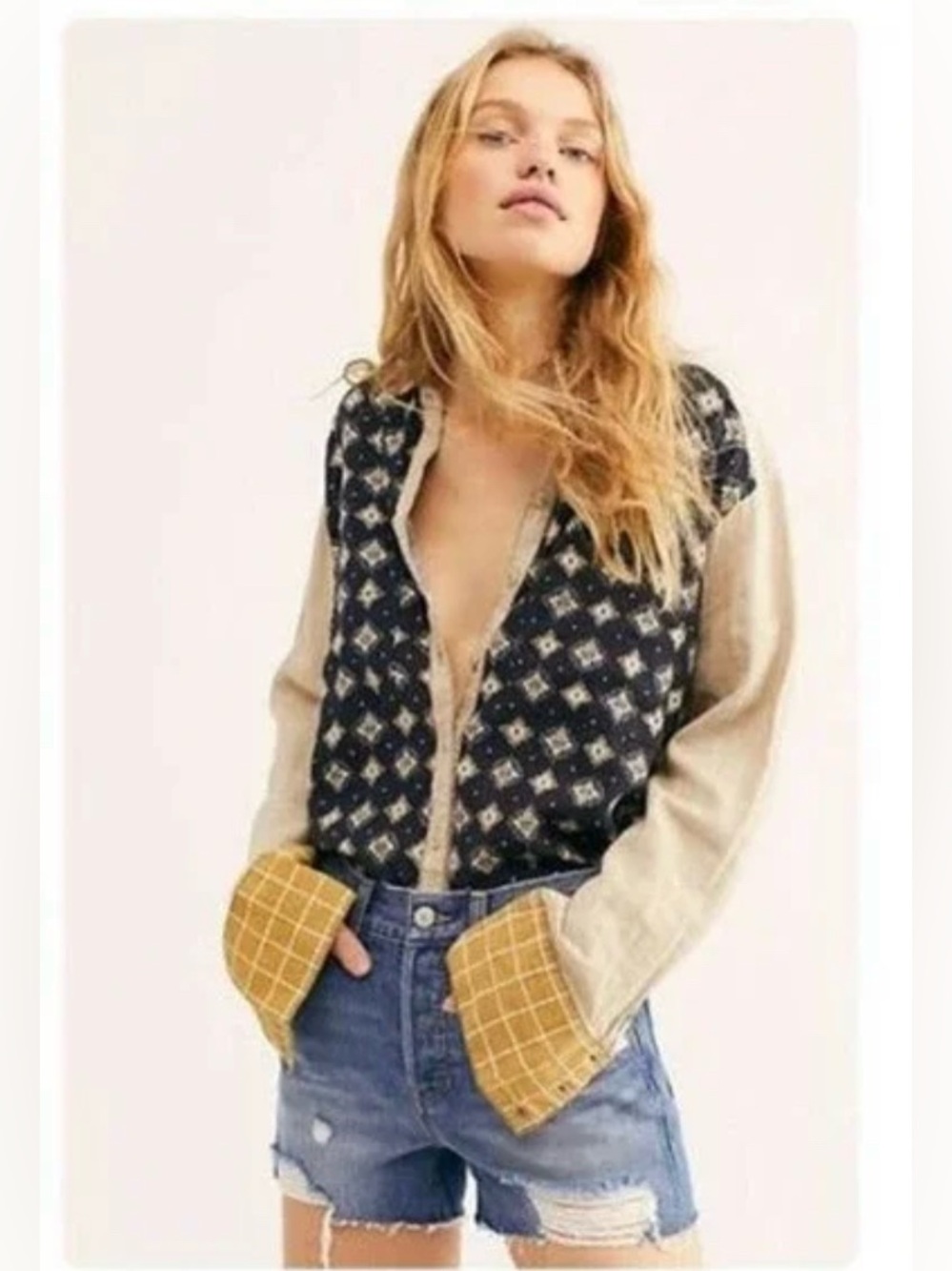 Free People Jean Shorts